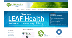 Desktop Screenshot of leafhealth.co.uk